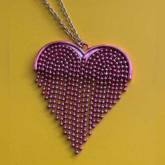 Betsey Johnson Unbreak My Heart Long Necklace - Picture 3 of 4